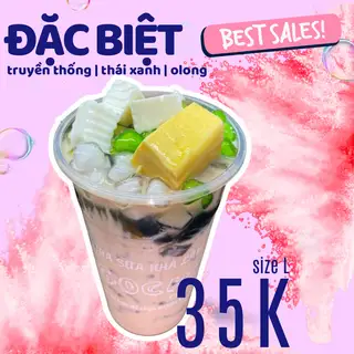 Trà sữa đặc biệt ( có thêm pudding và khúc bạch) - 35.000 ₫ tại Trà Sữa Gocha - Bàu Cát