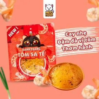 Hình ảnh Bánh Tráng MÈO FOOD Vị Tôm sate 26gr