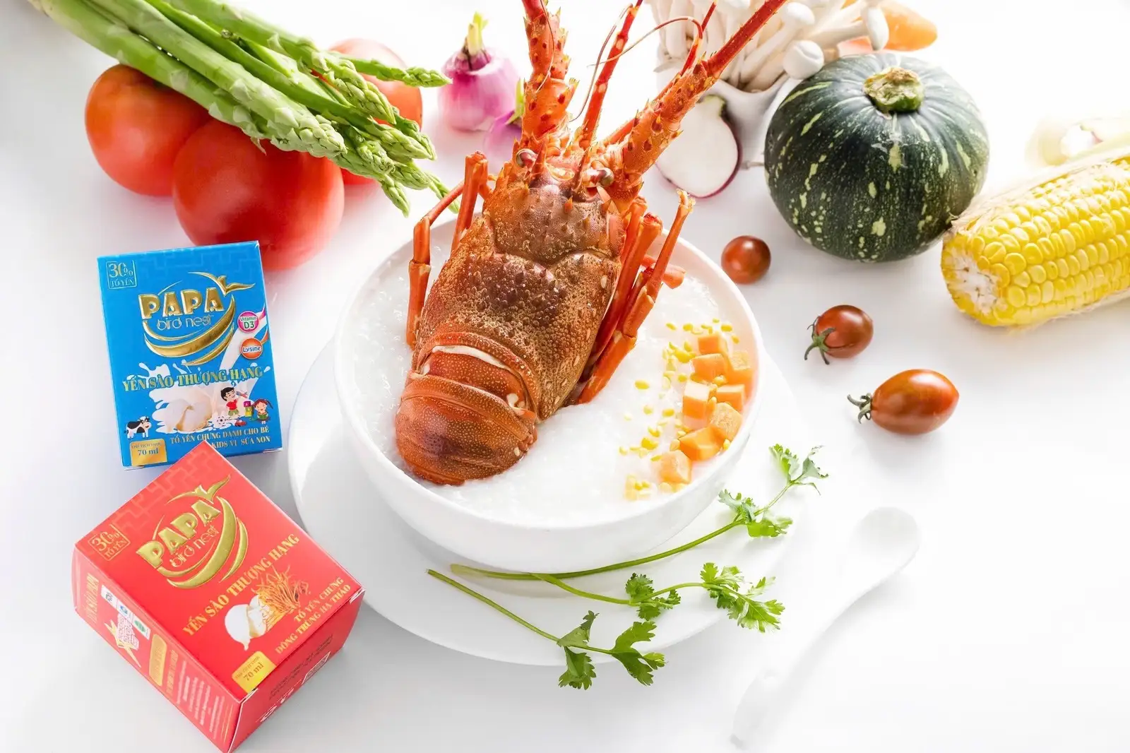 Hình ảnh Cháo tôm hùm sốt bơ