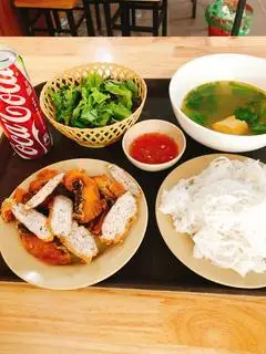Hình ảnh combo bún cá chấm  +coca