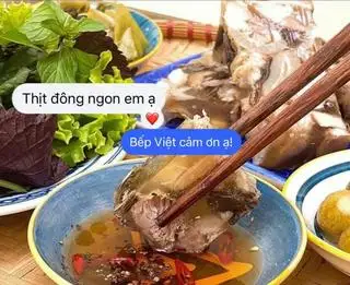 Hình ảnh Thịt đông má đào (tặng kèm dưa muối)