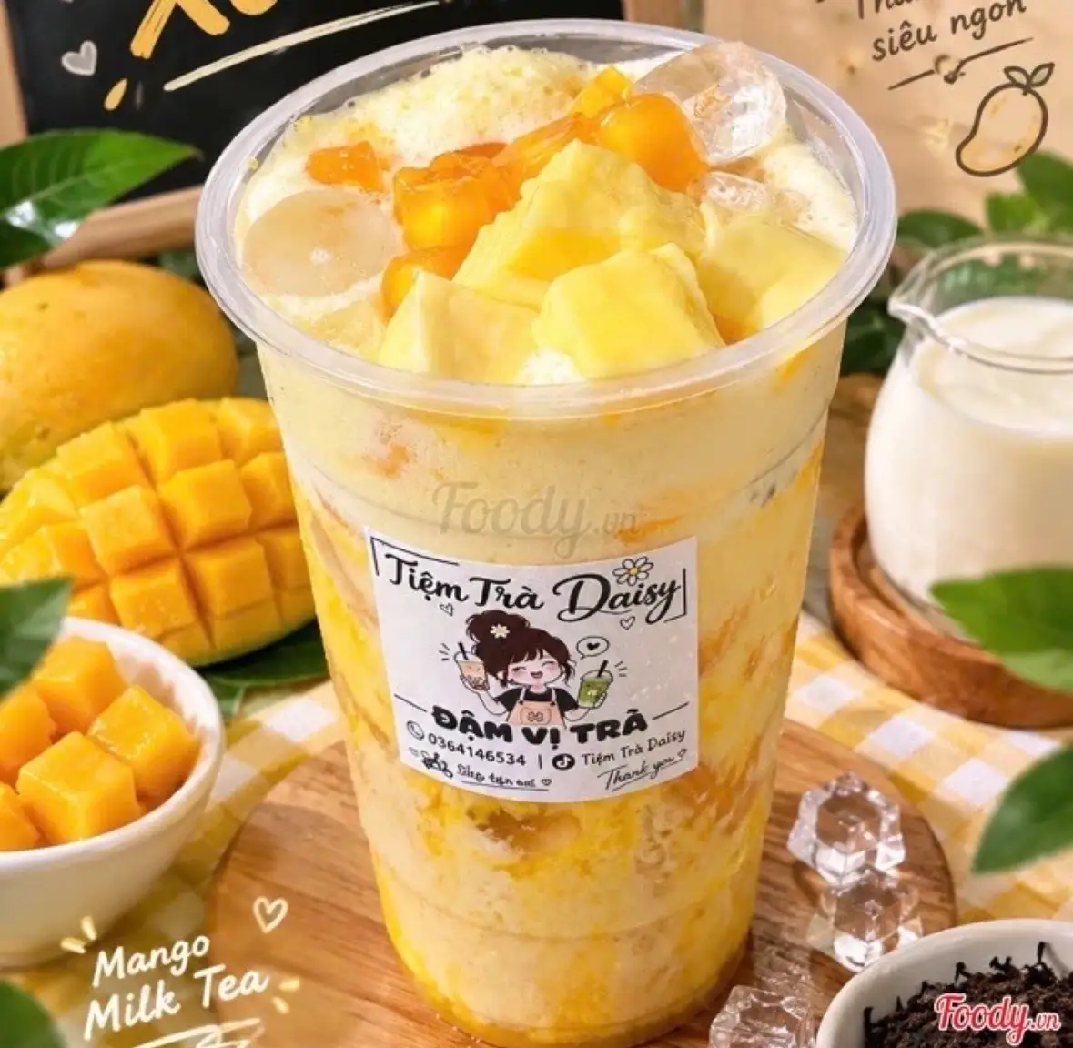 Hình ảnh Lục trà sữa xoài