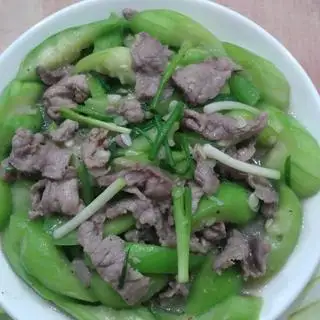Hình ảnh Mướp hương xào thịt heo 