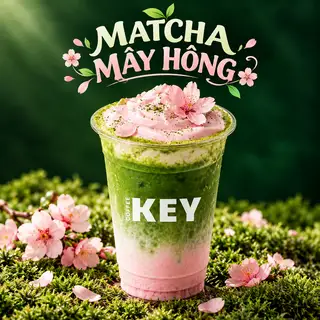 Hình ảnh Matcha mây hồng