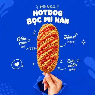 Hình ảnh Hotdog Ramen Giòn Rụm