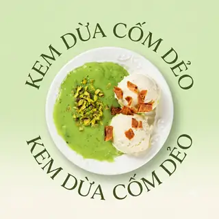 Hình ảnh Kem dừa cốm dẻo