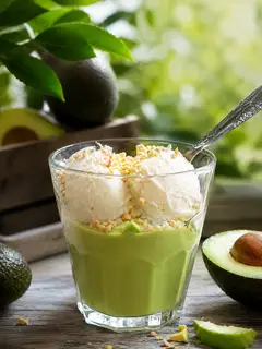 Hình ảnh KEM BƠ SỮA DỪA