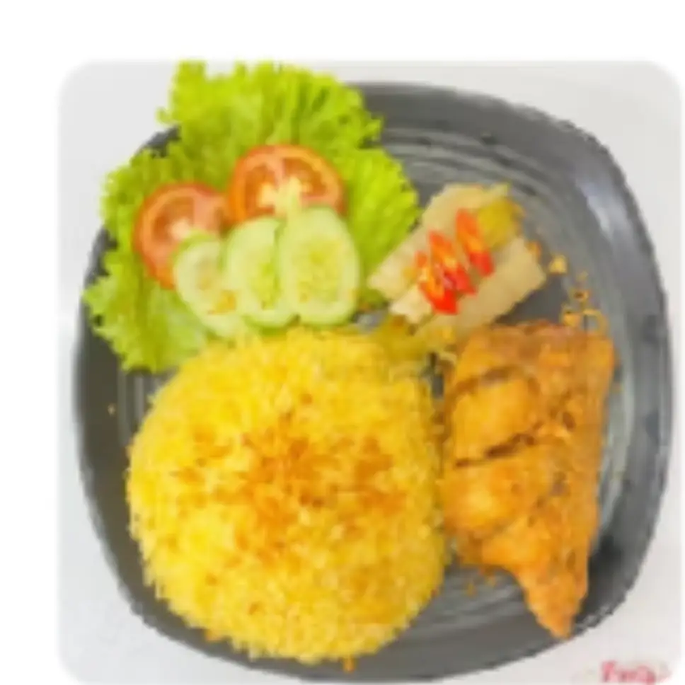 Com gà sốt bơ tỏi má đùi  - 58.000 ₫ tại Cơm Gà Xối Mỡ - Tân Hòa Đông