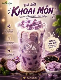 Hình ảnh Trà sữa khoai môn