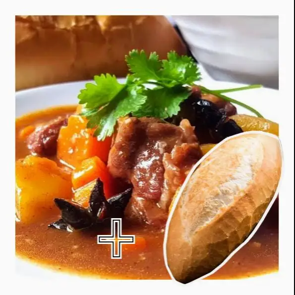 Hình ảnh Bánh mì Thịt bò sốt vang (2 Bánh Mì)
