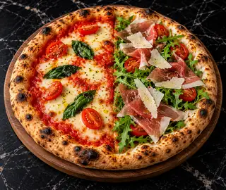 Hình ảnh ITALIAN PIZZA HALF/HALF (size 24cm) PIZZA Ý NỬA-NỬA (24cm)