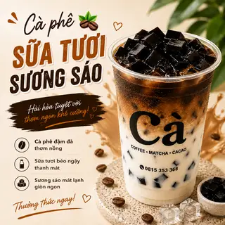 Hình ảnh CÀ PHÊ SỮA TƯƠI SƯƠNG SÁO