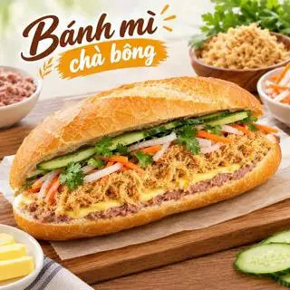 Hình ảnh Bánh mì chà bông