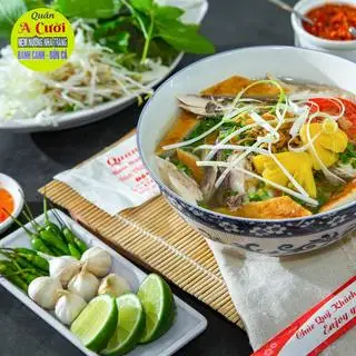 BÚN CÁ NHA TRANG TÔ ĐẦY ĐỦ gồm: CHẢ CÁ +CÁ DẨM + SỨA GIÒN TAN + TRỨNG CÁ NGỪ + Kết Hợp Nước chấm siêu ngon  - 55.000 ₫ tại Quán Nem Nướng Nha Trang Mười Ngon - Nguyễn Hồng Đào  