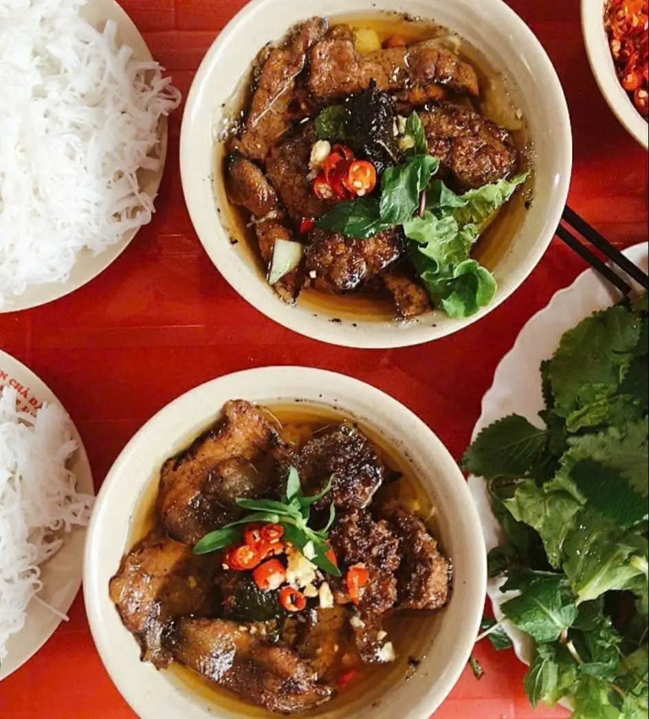 Bún thịt ba rọi nướng - 80.000 ₫ tại BÚN CHẢ HÀ NỘI 1996 - Phú Thuận