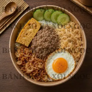 Hình ảnh Xôi trứng chả pate
