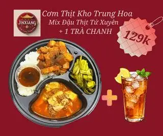 Hình ảnh Cơm mix thịt kho Trung Hoa - đậu Tứ Xuyên