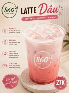 Hình ảnh latte dâu