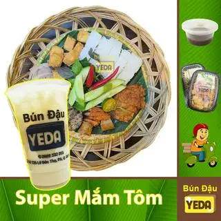 Bún đậu Thập cẩm 1 người - Sữa đậu nành - 76.500 ₫ tại Bún Đậu Mắm Tôm YEDA - Lê Đức Thọ