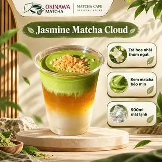 Hình ảnh [MUST TRY] Jasmine Coco Matcha Cloud (500ml)