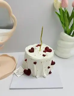 Hình ảnh bánh mini tim đỏ 11cm
