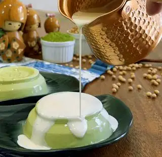 Hình ảnh Tàu hủ singapore vị Matcha