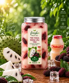 Hình ảnh Mãng Cầu Tằm mix Yakul