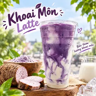 Hình ảnh Khoai môn Latte
