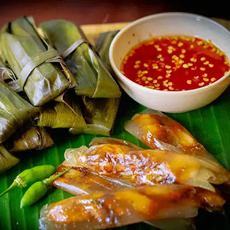 Bánh bột lọc lá chuối ninh hoà - 60.000 ₫ tại Cô Nga - Nem Nướng Chánh Hiệu Ninh Hòa - Hoa Cau