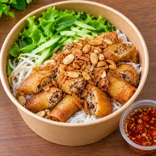 Hình ảnh Bún nước tương -Chả giò
