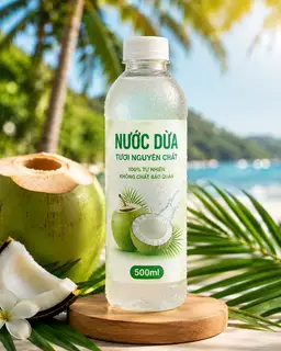 Hình ảnh Nước dừa xiêm 500ml nguyên chất