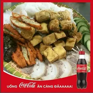 Hình ảnh Bún đậu thịt chả cốm + Coca