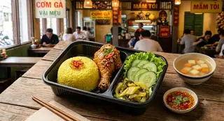 Hình ảnh Cơm Gà Giòn Đùi Tỏi (Vừa Vặn)