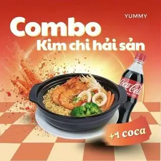 Hình ảnh Combo mỳ kim chi hải sản - coca