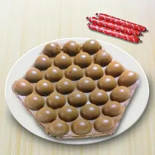 Hình ảnh Bánh Trứng Sô-cô-la Full Xúc Xích