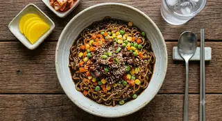 Mì Tương Đen Bò ( NEWW ) - 79.000 ₫ tại Quán Hàn Của Ngoại - Mì Trộn, Canh Súp & Ăn Vặt - Nguyễn Tiểu La