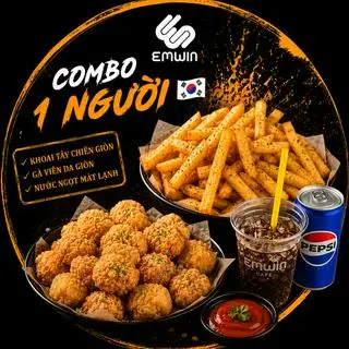 Combo 1 người - 102.000 ₫ tại Gà Sốt Cay & Trà Trái Cây Emwin - Trần Xuân Soạn