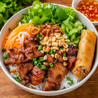 Bún Thịt Nướng Chả Giò - 45.000 ₫ tại Bún Thịt Nướng Nam Bộ - Đường Số 20
