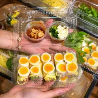 Hình ảnh Bánh Tráng  Cuốn Trứng Lòng Đào - 5 Cuốn