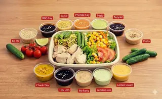 Hình ảnh Mì rau củ Gà ( Tự chọn sốt)