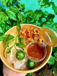 Hình ảnh Rìa phơi sương chấm muối sệt - kèm tóp mỡ