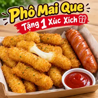 Hình ảnh 16 phô mai que tặng 1 xúc xích