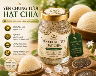 Hình ảnh Yến chưng tươi Hạt chia