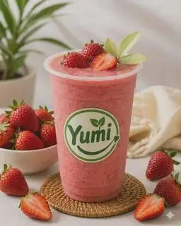 Sinh tố Dâu - 33.000 ₫ tại Ăn Vặt Yumi 2 - Lê Văn Lương