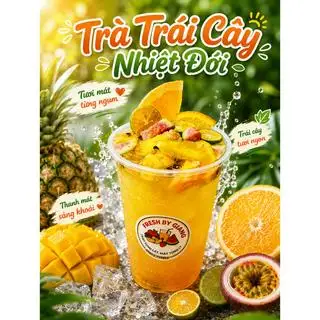 Trà Trái Cây Nhiệt Đới - Không Syrup - 37.000 ₫ tại Trái Cây Cắt Sẵn - Fresh By Giang - Quang Trung