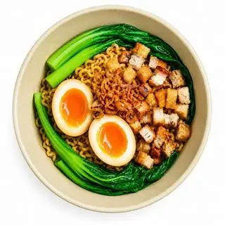 Hình ảnh Mì trộn tóp mỡ