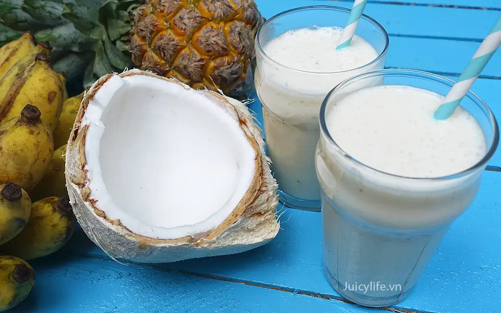 Hình ảnh Sinh Tố Dừa Non