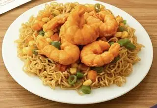 Hình ảnh Mì trộn tôm hình