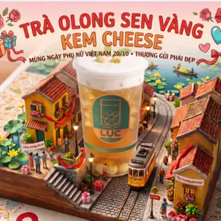 Hình ảnh Trà Olong Sen Vàng Kem Cheese