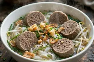 Hình ảnh hủ tiếu bò viên
